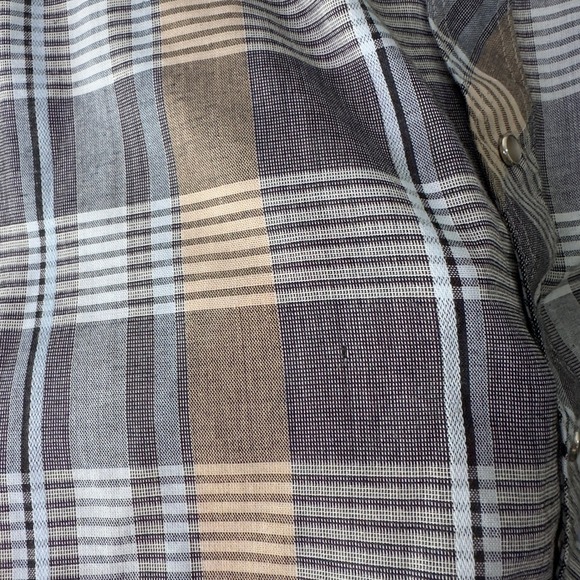 VTG Wrangler Pro Rodeo Shirt Men 16 Plaid Pearl Snap Western Short Sleeve Cowboy - Picture 5 of 5